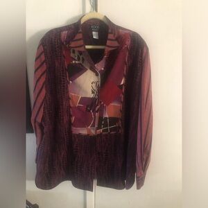 Koos of Course! Vintage Multicolor Patterned Blouse- 158A $50 or $45 w/offer